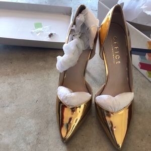 Gold heels from ASOS